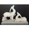 Image 2 : CHARLES LEMANCEAU ANTELOPE COUPLE ART DECO SCULPTURE