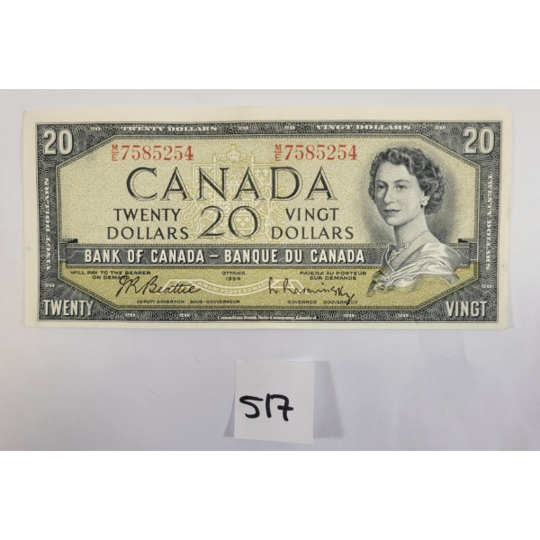 1954 CDN $20 BANKNOTE