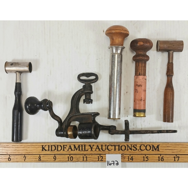 LOT OF 5 - VINTAGE 12GA RELOADING TOOLS