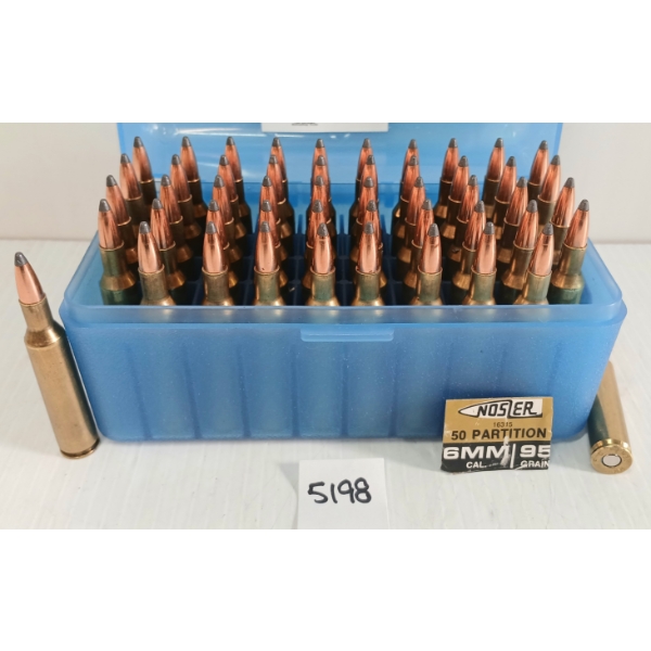 AMMO: 50X MIXED 6MM REM - 95GR - RELOADS