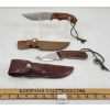 Image 1 : LOT OF 2 - HUNTING & HOOK KNIVES W/ SHEATHS - INCL BUCKNER & NORMARK