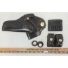 Image 1 : LOT OF 3 - BUCHEIMER LEATHER POLICE HANDGUN HOLSTER, SPEEDLOADER & DON HUME AMMO POUCH