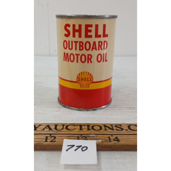 SHELL OUTBOARD MOTOR OIL 10 OZ CAN