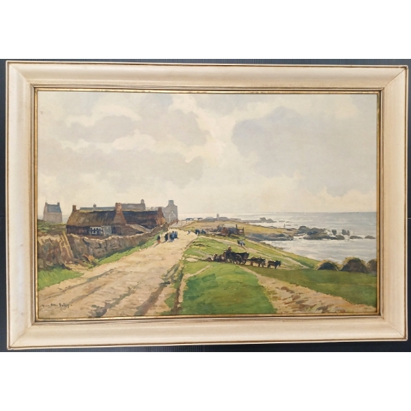 FARMLAND SCENE BY JULIEN VICTOR DELPY - FRAMED PRINT(?)