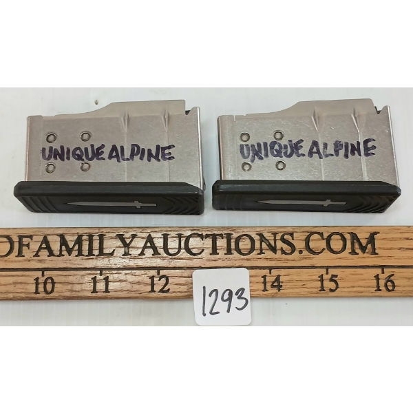 LOT OF 2 - UNIQUE ALPINE .308CAL 6.5CM MAGS - PAL REQ.