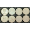 Image 2 : LOT OF 8 - 1968 CDN 25 CENT COINS