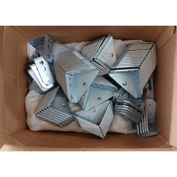 JOB LOT - INDUSTRIAL CORNER BRACKETS & PANELS, THREADED RODS, ETC