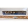 Image 2 : 3PC KNIFE SET W/ WOOD BOX - SEALED