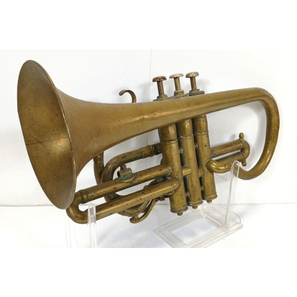 1900 B.C.A. BUTLER HAYMARKET (LONDON & DUBLIN) BRASS HORN