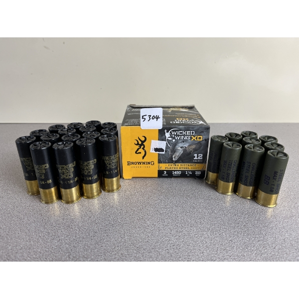 AMMO: 25X MIXED 12 GA STEEL BB 