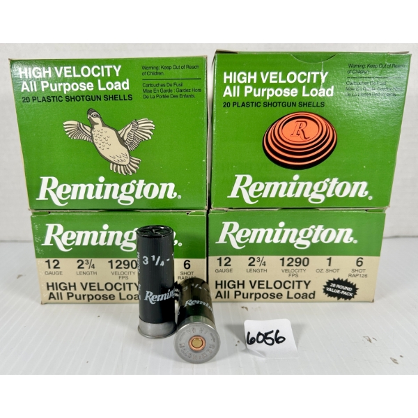 AMMO: 80X REMINGTON 12 GA 2-3/4 IN - #6
