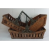 Image 3 : LOT OF 3 - DECORATIVE BASKETS W/ ORNATE COPPER HANDLES