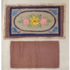 Image 5 : LOT OF 2 - HAND HOOKED RUGS - INCL FLORAL & WELCOME