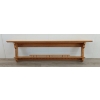 HAND CRAFTED TWO-TIERED PINE WALL SHELF BY JAMES BLACK