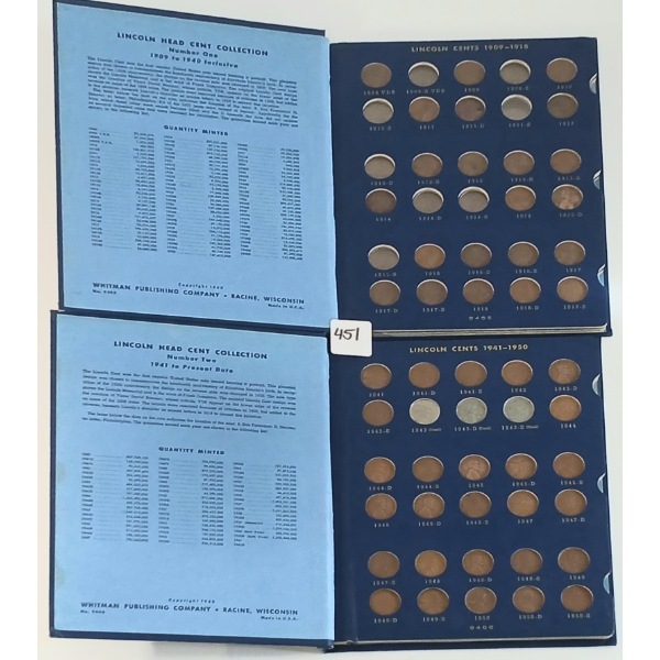 LOT OF 2 - 1909-1967 LINCOLN CENTS BOOKLETS