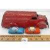 Image 5 : LOT OF 3 - WYANDOTTE PRESSED STEEL DELIVERY WAGON & TIN WIND UP CARS