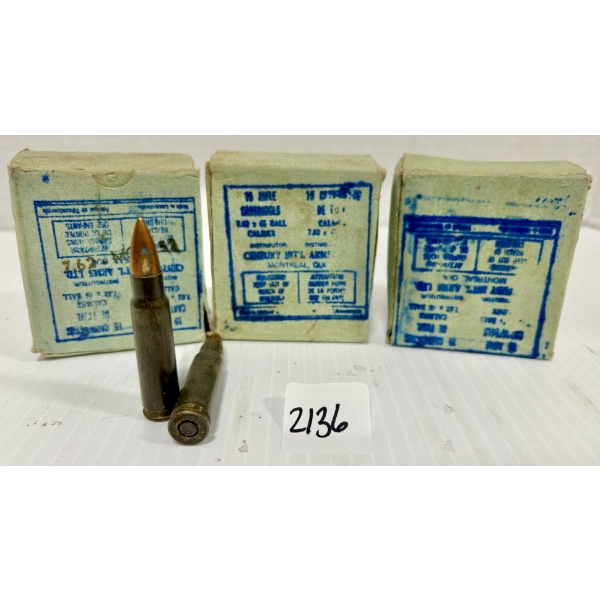 AMMO: 45X 7.62X45 MM - MILITARY FMJ
