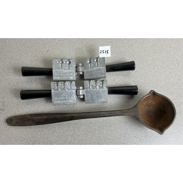JOB LOT - JIG MOLDS AND LADLE 