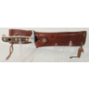 Image 3 : GERMAN PUMA WHITE HUNTER ANTLER HANDLED KNIFE W/ LEATHER SHEATH