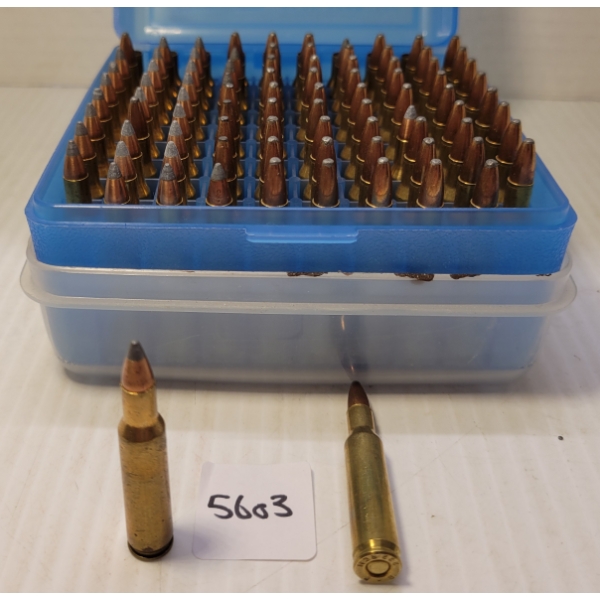 AMMO / BRASS: 90X MIXED .222 REM LIVE - 9X BRASS