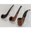 Image 1 : LOT OF 3 - BRIGHAM & PETERSON'S DELUXE SMOKING PIPES