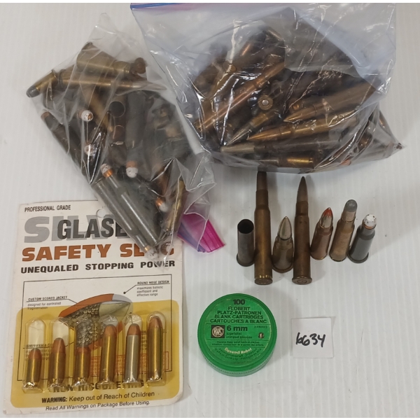 AMMO / BRASS / DUMMIES: QTY OF MISC RNDS - INCL .25-20, .30-1903, ETC - 5LBS