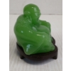 Image 5 : CHINESE JADE BUDDA W/ STAND 