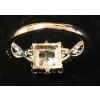 Image 4 : STERLING & CZ HALO TWIST RING