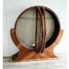 Image 7 : CIRCULAR CHINA CABINET - ART DECO - WALNUT 