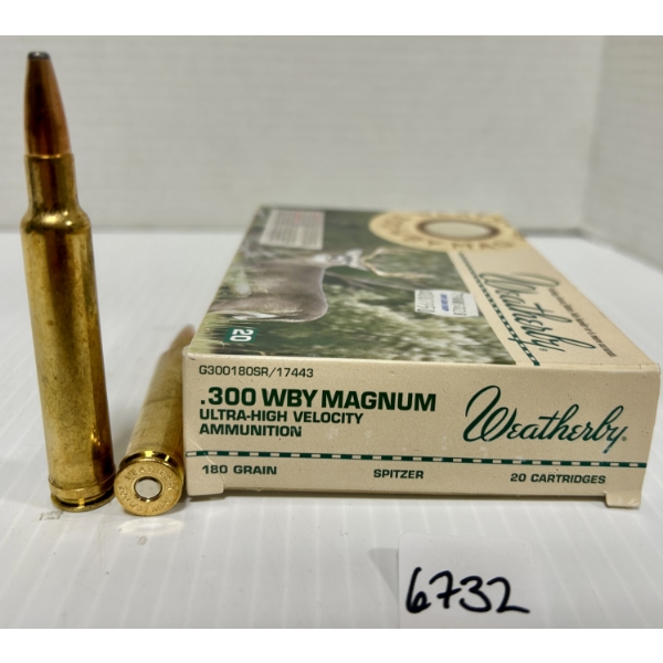 AMMO: 20X WEATHERBY .300 WBY MAG - 180 GR SP