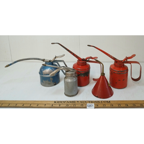 LOT OF 5 - VINTAGE OILERS - INCL BREVETTATO & VALVE SPOUT