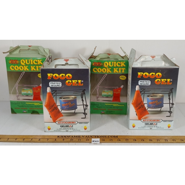 LOT OF 4 - FOGO GEL & QUICK COOK KITS