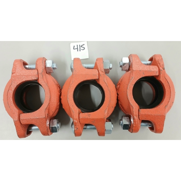 LOT OF 3 - VICTUALIC 07 REDUCING COUPLING ZERO HEX - AS NEW