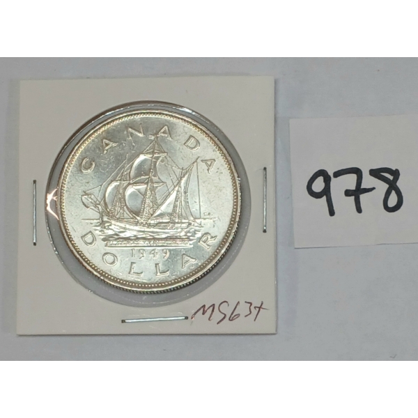 1949 CDN SILVER DOLLAR