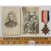 Image 1 : LOT OF 3 - 1914 STAR MEDAL & PHOTOGRAPHS - WILLIAM PERCY JACK BAKER