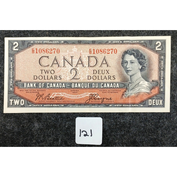 1954 CDN $2 DEVIL'S FACE BANKNOTE