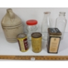 Image 3 : LOT OF 7 - MISC CANS & JARS - INCL FINGER JUG, DAIRY BOTTLES, PEANUT BUTTER BEAR, PEARS' SOAP, ETC