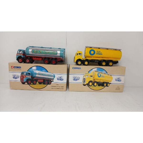 LOT OF 2 - CORGI DIECAST BLUE CIRCLE & POLLOCK OF MUSSELBURGH TANKERS