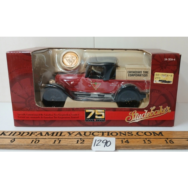 LIBERTY CLASSICS 1922 STUDEBAKER BIG SIX CANADIAN TIRE PICK-UP DIECAST COIN BANK