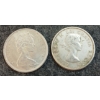 Image 2 : LOT OF 2 - 1961 & 1965 CDN 50 CENT SILVER COINS