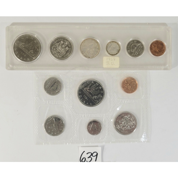 LOT OF 2 - 1968 & 1981 RCM PROOF SETS