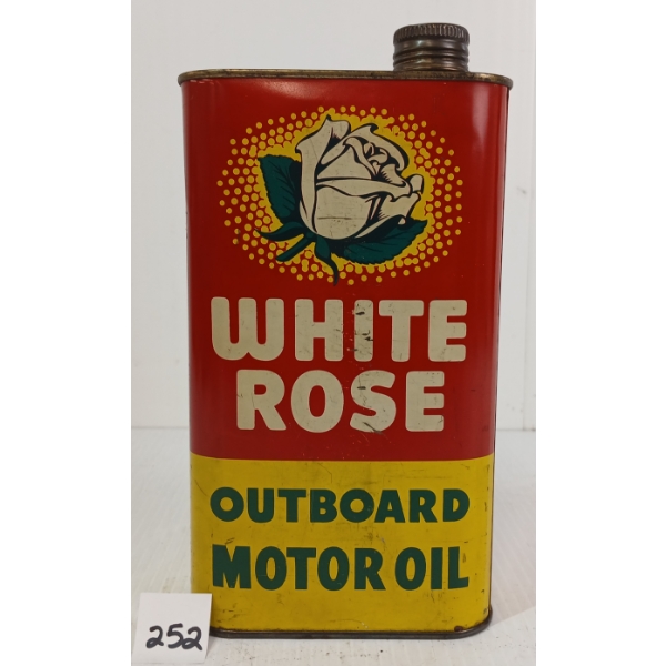 WHITE ROSE OUTBOARD MOTOR OIL QT CAN