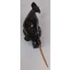 Image 7 : "WHALE" BY JOSEPH QUQQIAQ - SIGNED - STONE & BONE