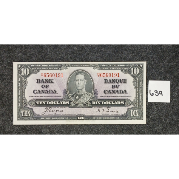 1937 CDN $10 BANKNOTE