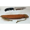 Image 2 : SS HUNTING KNIFE W/ LEATHER SHEATH