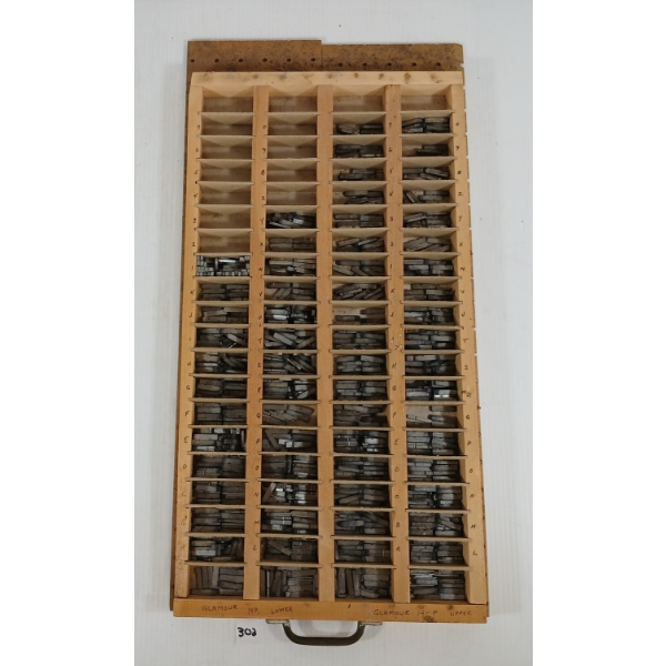 QTY OF GLAMOUR UPPER / LOWER CASE TYPESETTING BLOCKS