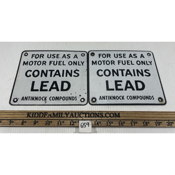 LOT OF 2 - CONTAINS LEAD SSP PLATES