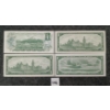 Image 2 : LOT OF 4 - 1967 & 1973 CDN $1 BANKNOTES - INCL CONSECUTIVE & REPLACEMENT NOTE