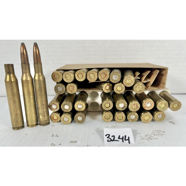 AMMO / BRASS: 23X LIVE & 7X BRASS MIXED .270 WIN - SP