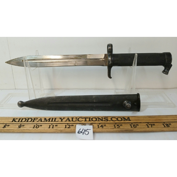 SWEDISH MODEL 1896 MAUSER BAYONET W/ SCABBARD